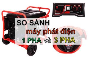 So sánh máy phát điện 1 pha và máy phát điện 3 pha